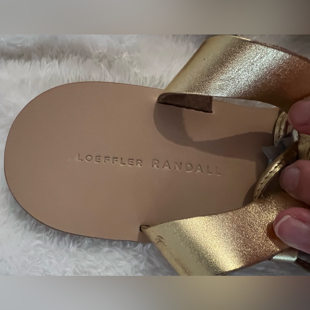 Loeffler Randall Gold and Silver Star Gladiator Sandals - Picture 6 of 7